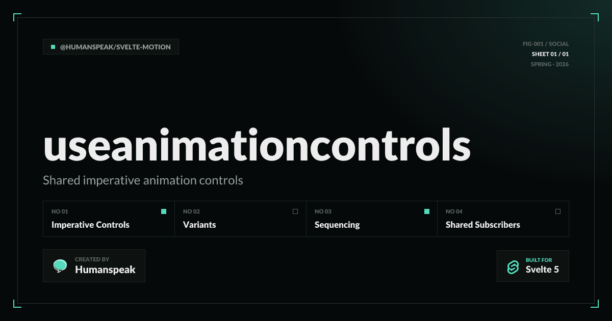 useAnimationControls | Docs | Svelte Motion