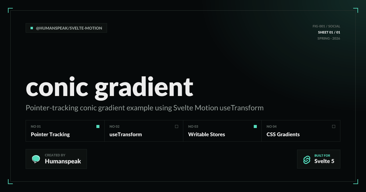 Conic Gradient | Svelte Motion