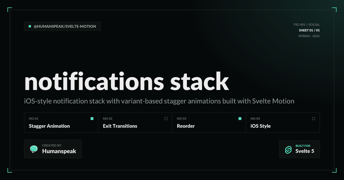 Count Vs Stack Notification Notifications Stack | Svelte Motion
